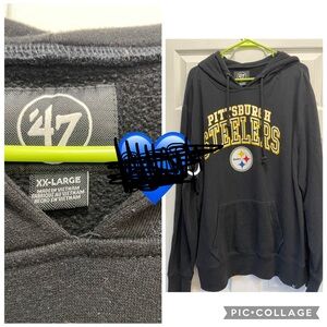 47 Men's Black Pittsburgh Steelers Sweater